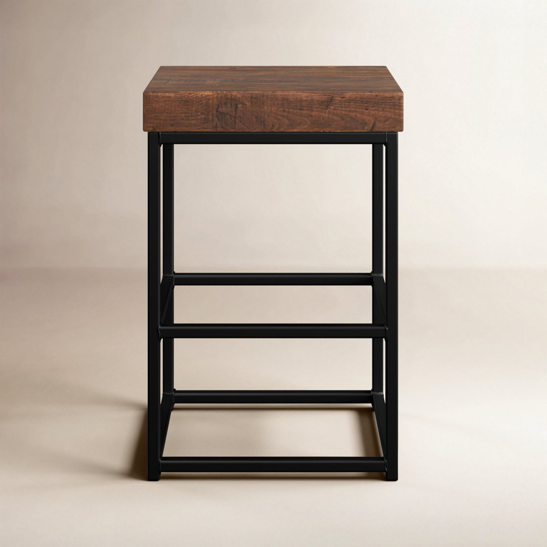 Solid Wood Bar & Counter Stool Greyleigh™ Seat