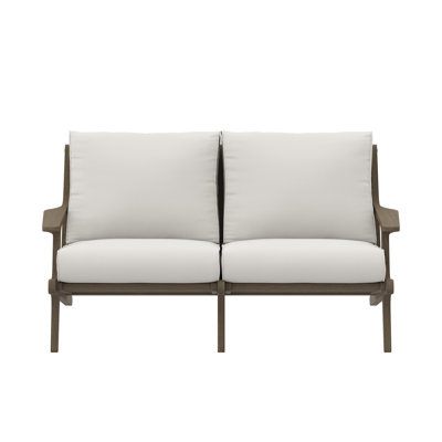 Saratoga Outdoor Patio Teak Wood Loveseat