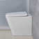 KDK HOME 1.28 Gallons GPF Elongated Wall Mounted Kit (Seat Included)