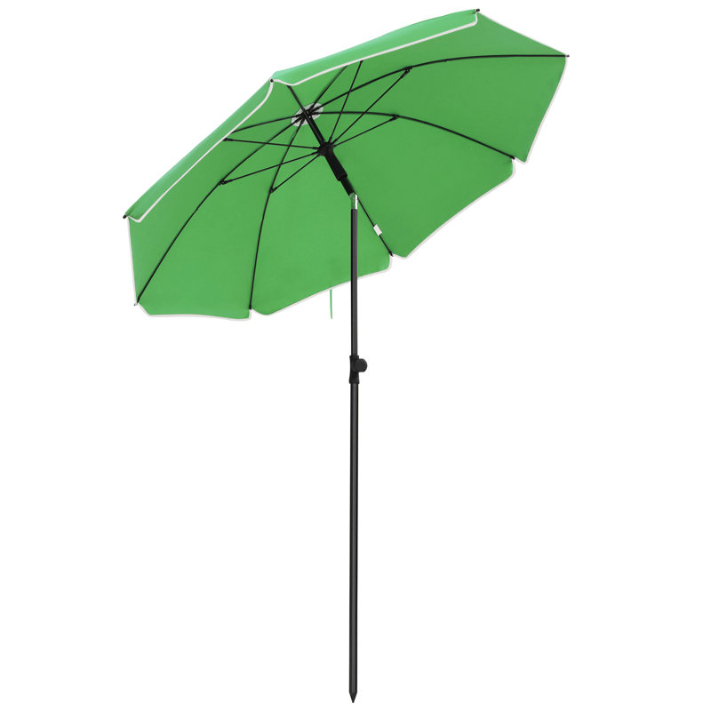 Dow 160cm Beach Parasol, Green