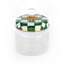 Emerald Check Glass/Stainless Steel/Brass/Steel Jar-755164614