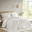 Couvre-lit pour grand lit 3 pièces, chenille florale élégante avec bordure, mélange de coton léger et respirant, grande housse pour douillettes à franges lavables à la machine-120252320-120252322
