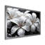 Plumeria Blooms in Stormy Greys - Décoration murale Plumeria-632308048-632308078