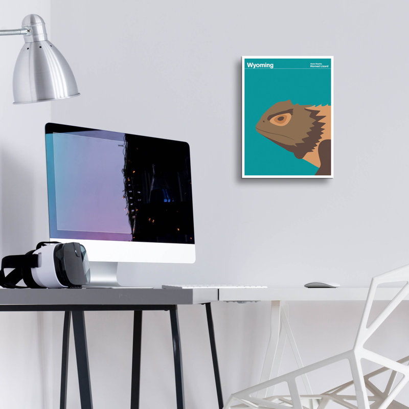 "State Posters WY" par Print Collection, H 16 po x l 12 po x P 0,13 po