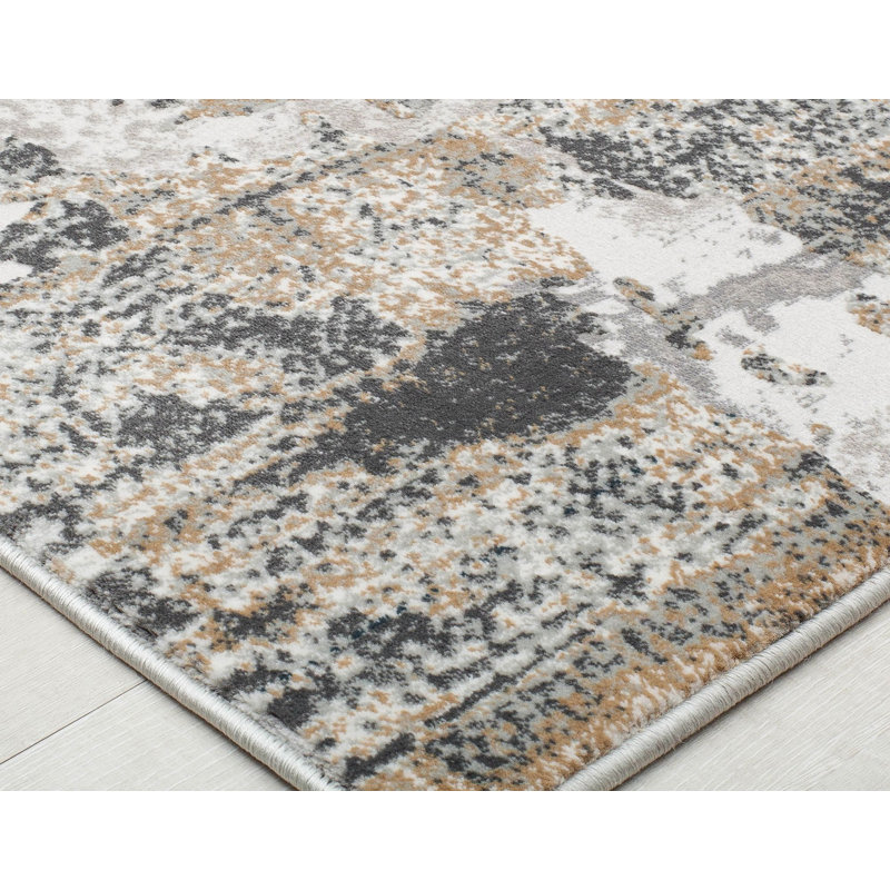Navarra Gray Area Rug, Rectangle 2'6" x 4'