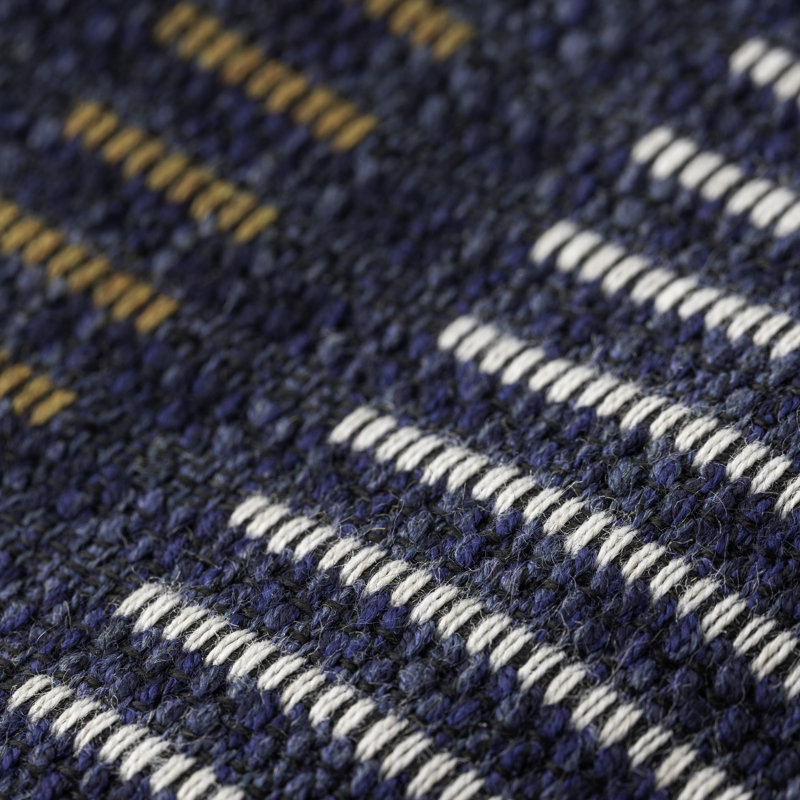 Transportive Journey Outdoor Rectangular Performance Pillow Cover & Insert, Indigo Striped, Polyester