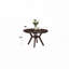 Table de salle à manger en bois avec base en croix