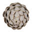 Decorative Object Stoneware Ceramic Artichoke-Inspired Shape Boho Home Office Bedroom Living Room Decor - 10" Ivory & Tan