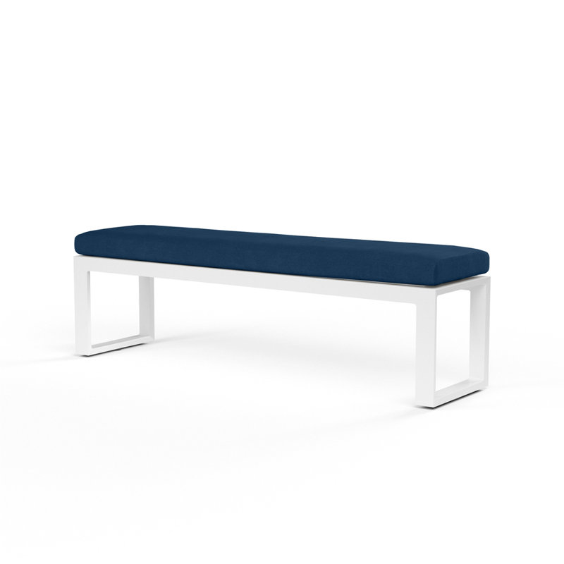 Banc de pique-nique en aluminium Camela, Spectre indigo Sunbrella®