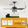 52" Rivenburg 5 - Blade Smart Ceiling Fan With Dimmable LED Lights, APP/Remote with Alexa and Google Assistant