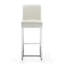 Tabouret de bar rembourré en métal