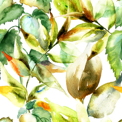 Fond de feuilles vertes Lilymay par Ateli