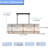 Jenzel 6 - Light Crystal and Iron Dimmable Kitchen Island Square / Rectangle Chandelier