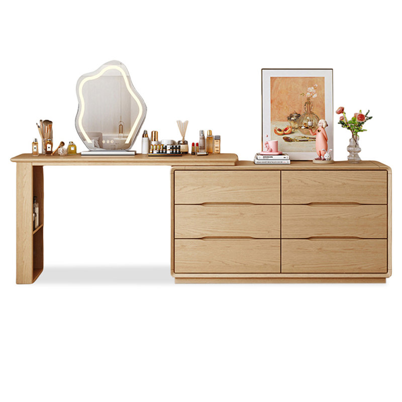 Makeup Vanity with Light mirror,6 drawers