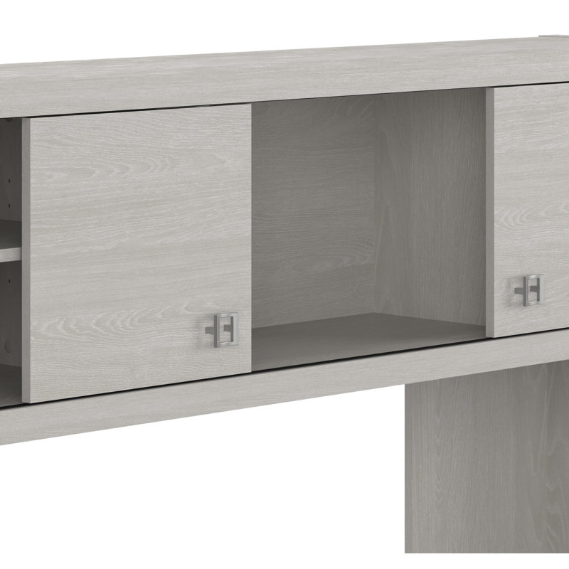 Echo Credenza Desk, Gray Sand