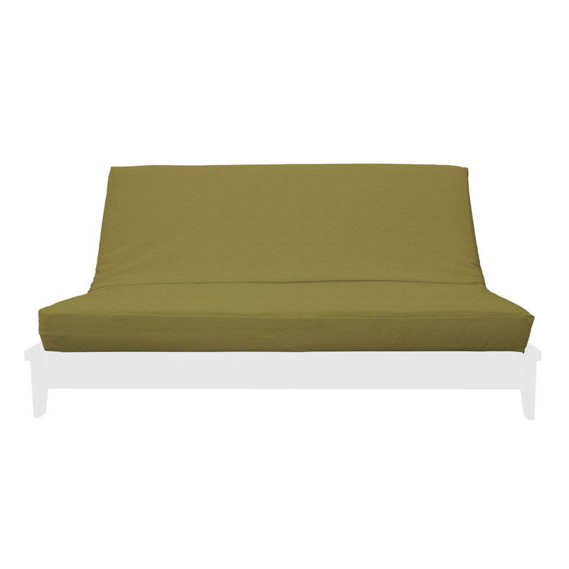 Housse de futon - texture chenille Samantha, Simple, Mélange de polyester caramel