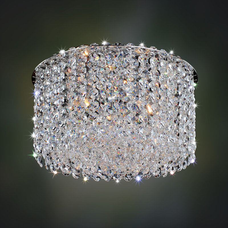 Milieu Metro 3 LT Chrome/Clear Flush Mount Allegri