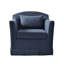Fauteuil pivotant à housse Mcgee Modern Farmhouse-1712704963