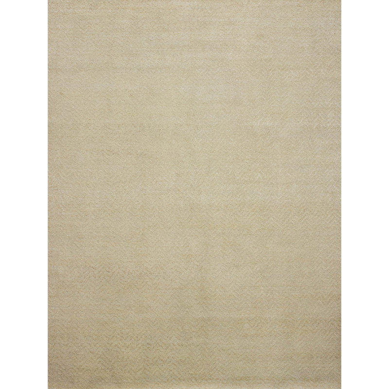 Hand Knotted Wool Area Rug in Ash, Rectangle 8' x 10'