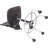 Backed Adjustable Height Ergonomic Industrial Stool with Footring Pedestal Base