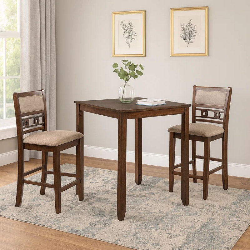 2 - Person Solid Wood Solid Wood Top Four Leg Dining Set