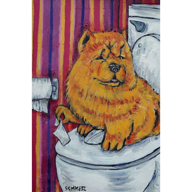 «Chow» par Jay Schmetz - reproduction sur toile, H 18 po x l 12 po