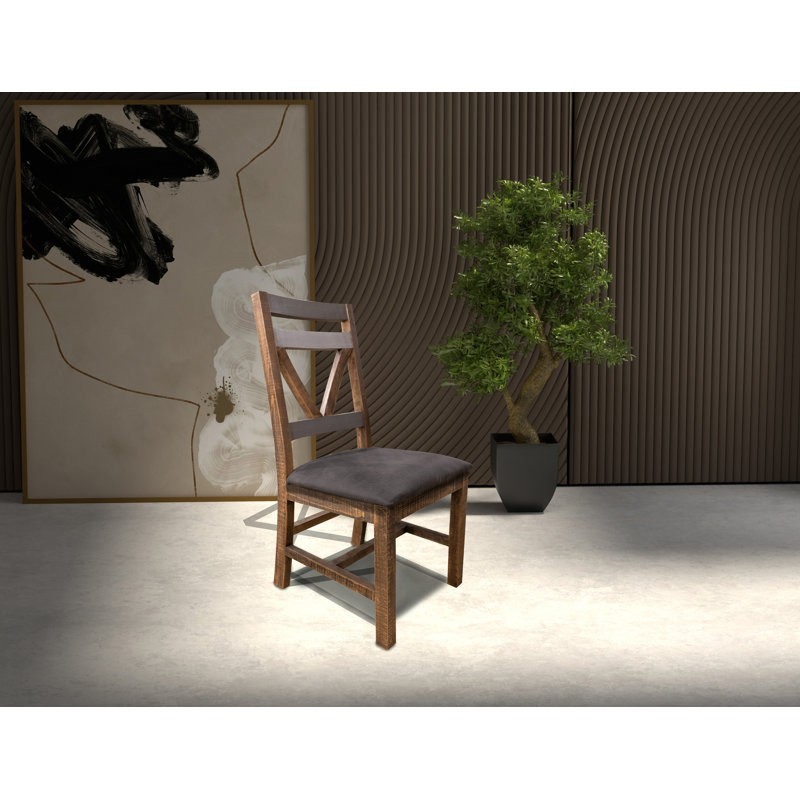 Upholstered Side Chair, Brown