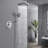 Shower Systems with 12"Rain Shower and High Pressure Handheld Spray, Celling Mount, Rough in-Valve-80550582