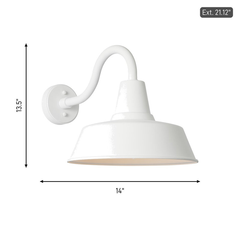 Barn Light Outdoor Barn Light, 13.5" H x 14" W x 21" D