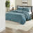 Comfortable Teal Microfiber Bedding Sets, Farmhouse Style For All Seasons