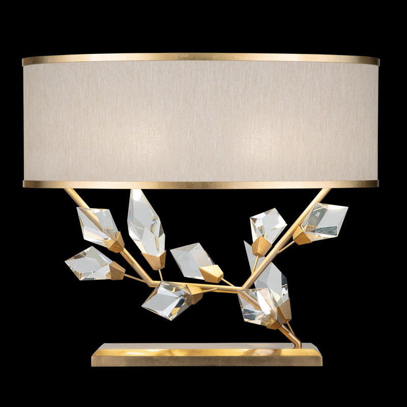 Foret Table Lamp, White, Gold