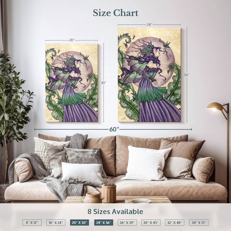 Kelan Pixie Gossip, 36" H x 24" W