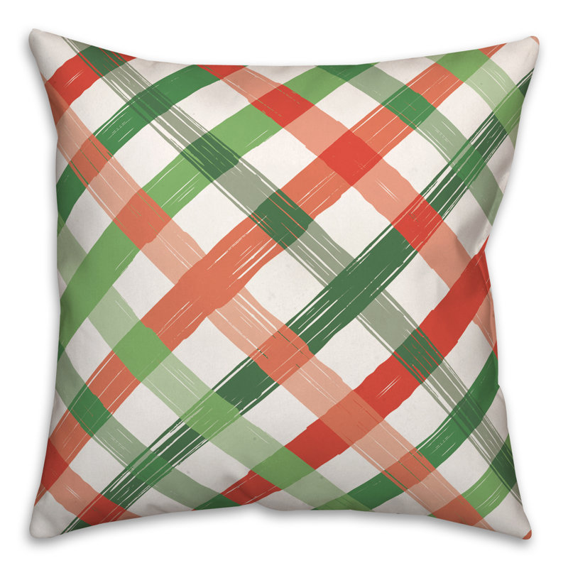 Plaid Reversible Throw Pillow
