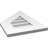 Half Peaked Left Surface Mount Signature Urethane Non-Functional Gable Vent 12/12 Pitch Primed Tan-101727336