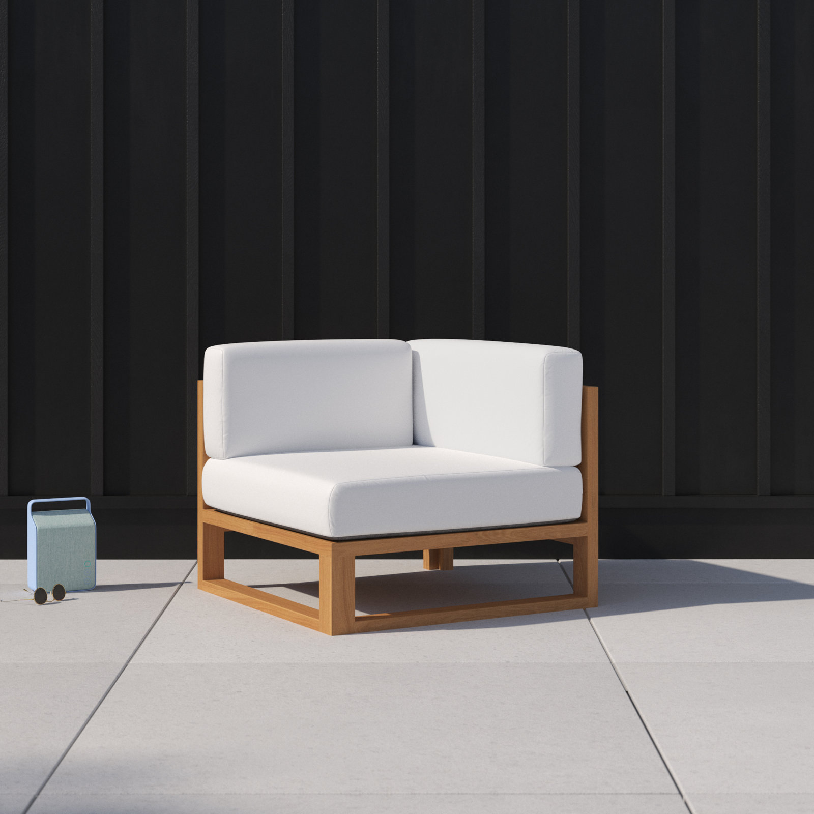 Upland Teak Patio Lounge Chair