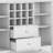 Bedford 54"W Solid Wood Transitional 3-Door Sideboard Buffet with Wine Rack and Adjustable Shelves-87641612