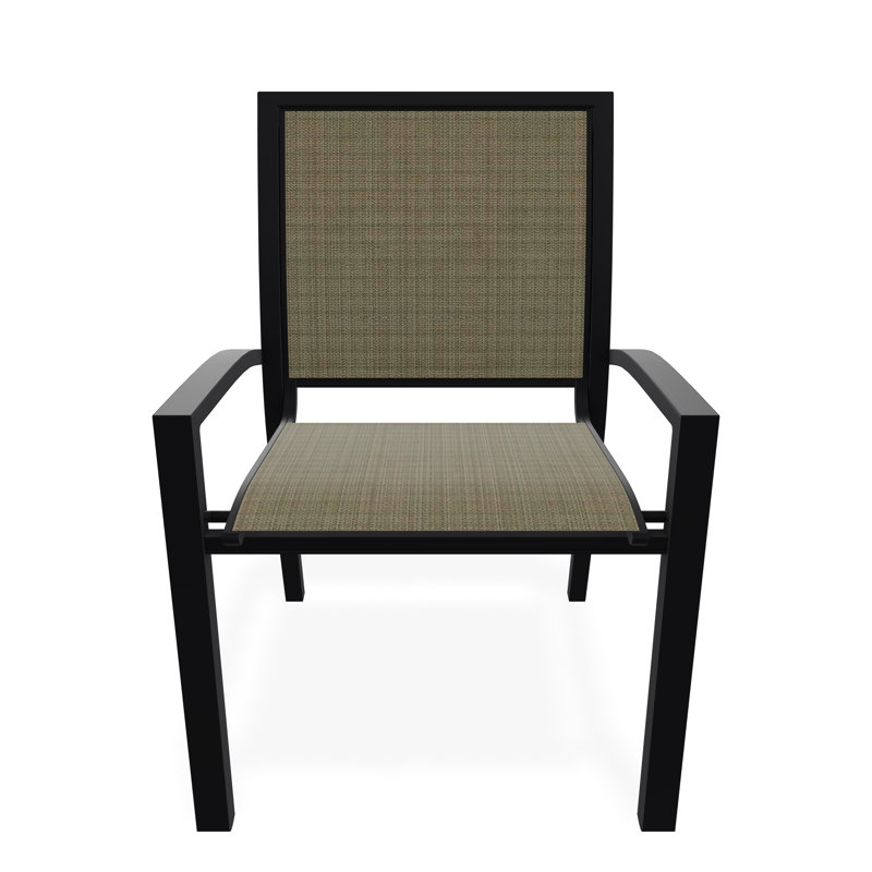 Kendall Outdoor Dining Chair, Black, Elevation Stone