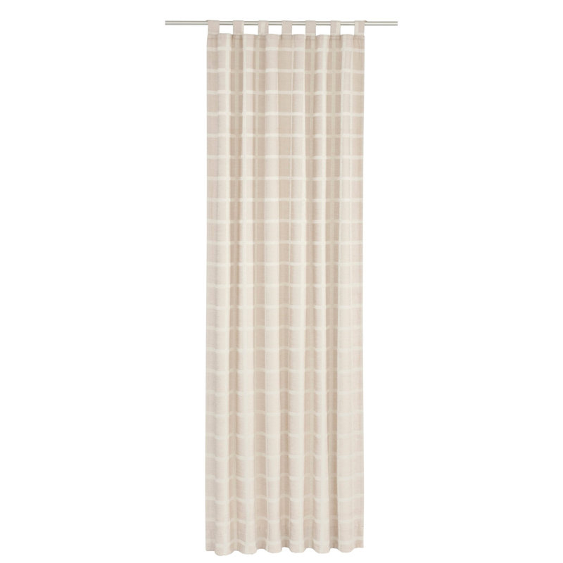 Shire Room Darkening Single Curtain Panel, 132 W x 225 D cm, Beige