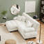 Canapé Cloud pour salon en tissu chenille avec coussins lombaires et coussins décoratifs-12580581-12580601-12580583