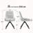 Simple Solid Color Chenille Dining Chair-1500670425