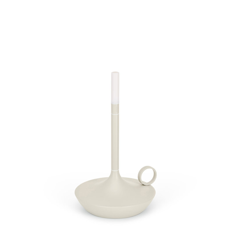 Wick Portable Rechargeable Table Lamp, Mist Grey, 6.5" H x 4.7" W x 4.7" D