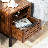 Miller Solid Wood Nightstand, Rustic Bedroom Side Table with Storage