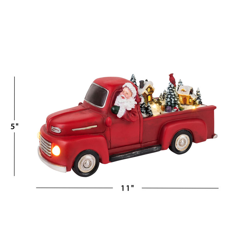 Magie de Noël camion rouge animé