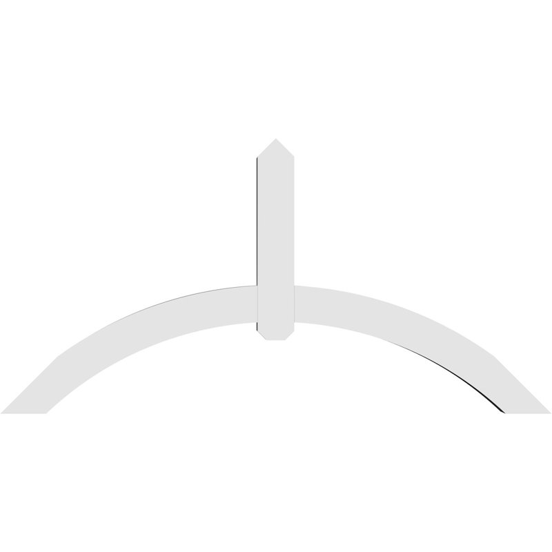 Support pour pignon en PVC Archdale, H 30 po x l 60 po (pas: 12/12), P 4 po x F 4 po