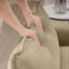 Fauteuil d'appoint simple en velours côtelé-1410417120