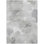 5' X 8' Ivory And Silver Floral Washable Indoor Outdoor Area Rug