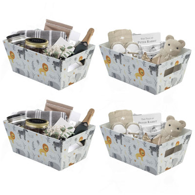 Ensemble de bacs de rangement en tissu