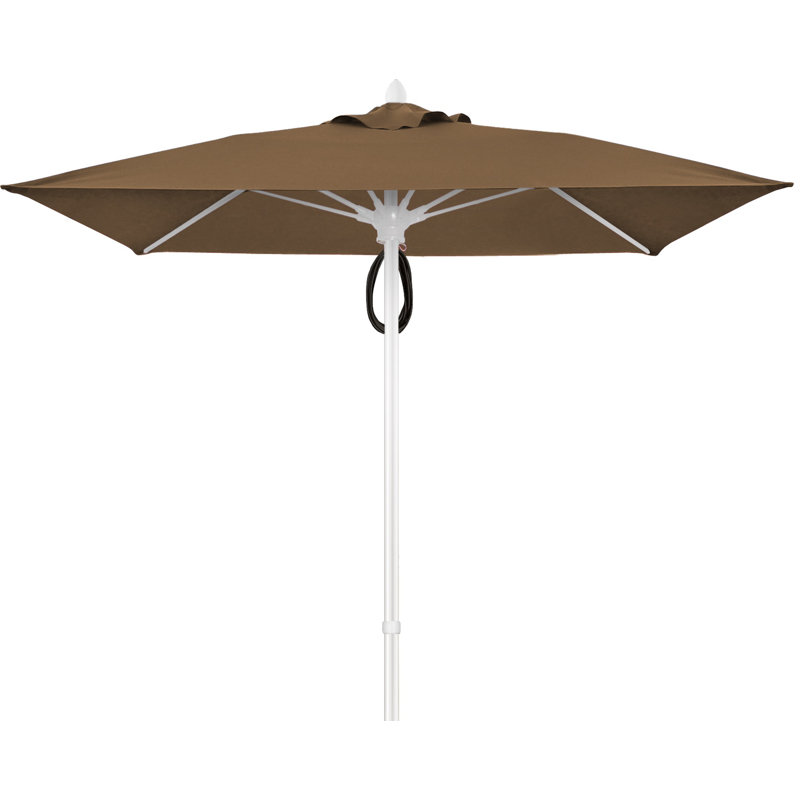 Parasol de marché carré 7,5 pi Prestige, Blanc, Cacao