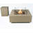 Roraima/Capertree/Uluru 40" Outdoor Sandstone Fire Pit 60,000 BTU - Includes Fire Glass, Lid & PVC Cover-88670657-88670659
