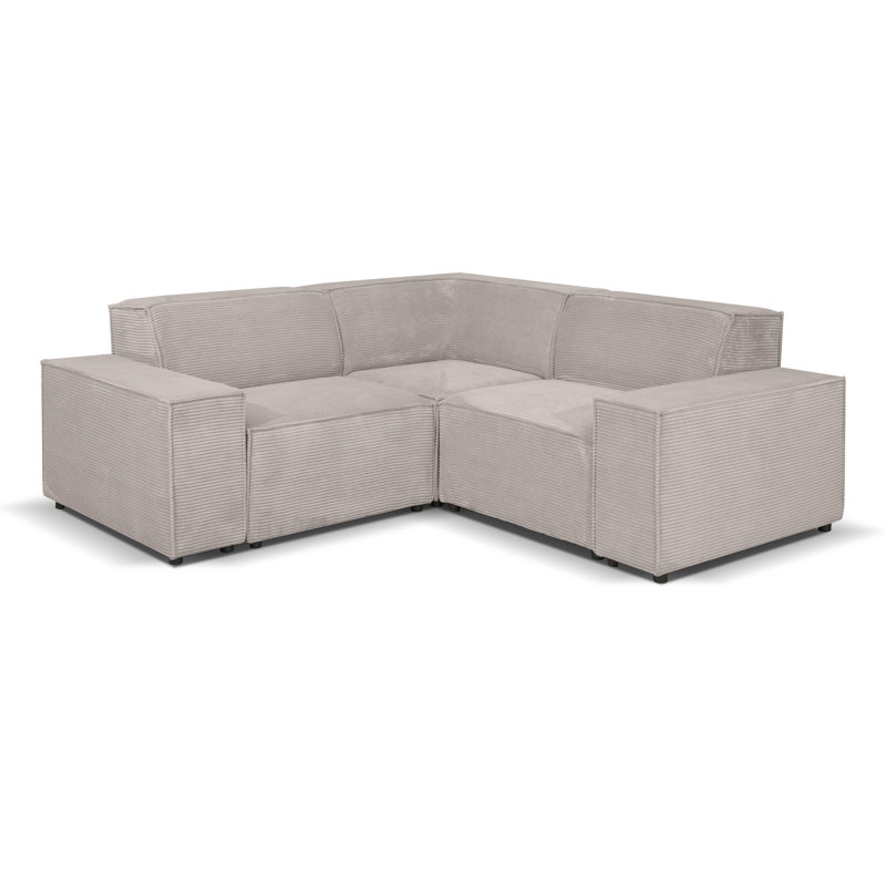 Sublette 4 Seater Corner Sofa , Dirty White